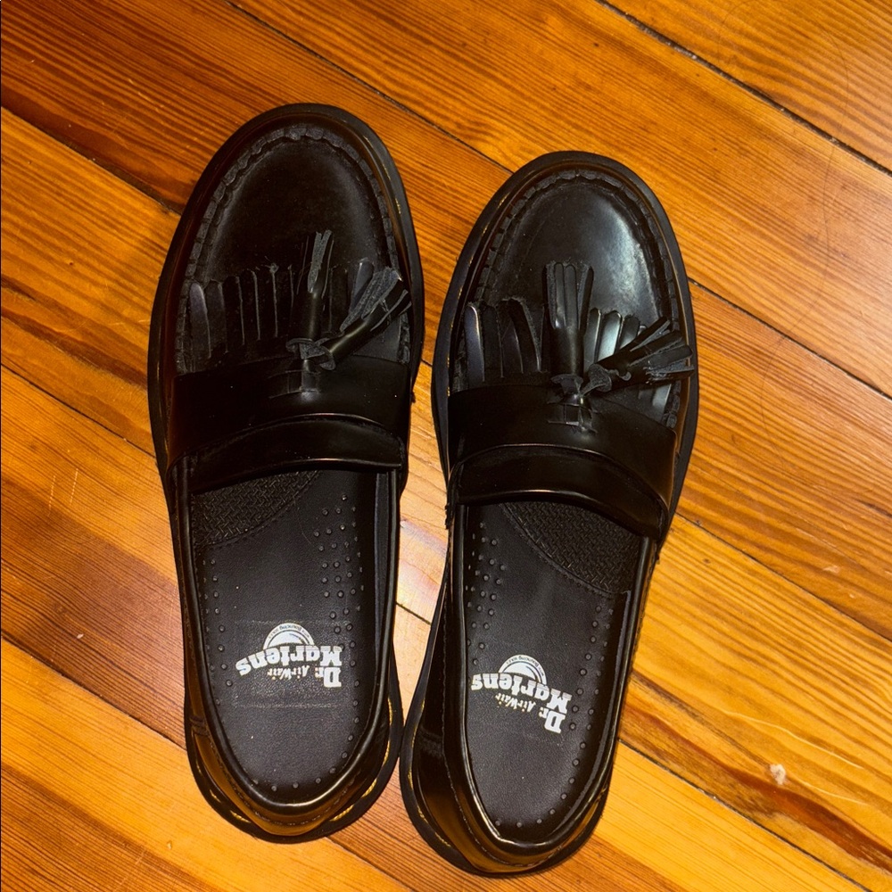 Dr. Martens Classic Black Tassel Loafers